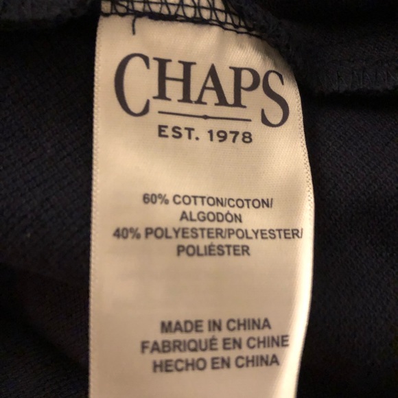 CHAPS Womens Sleeveless Polo Shirt Size Large Navy & White Polkadots New - Picture 4 of 6